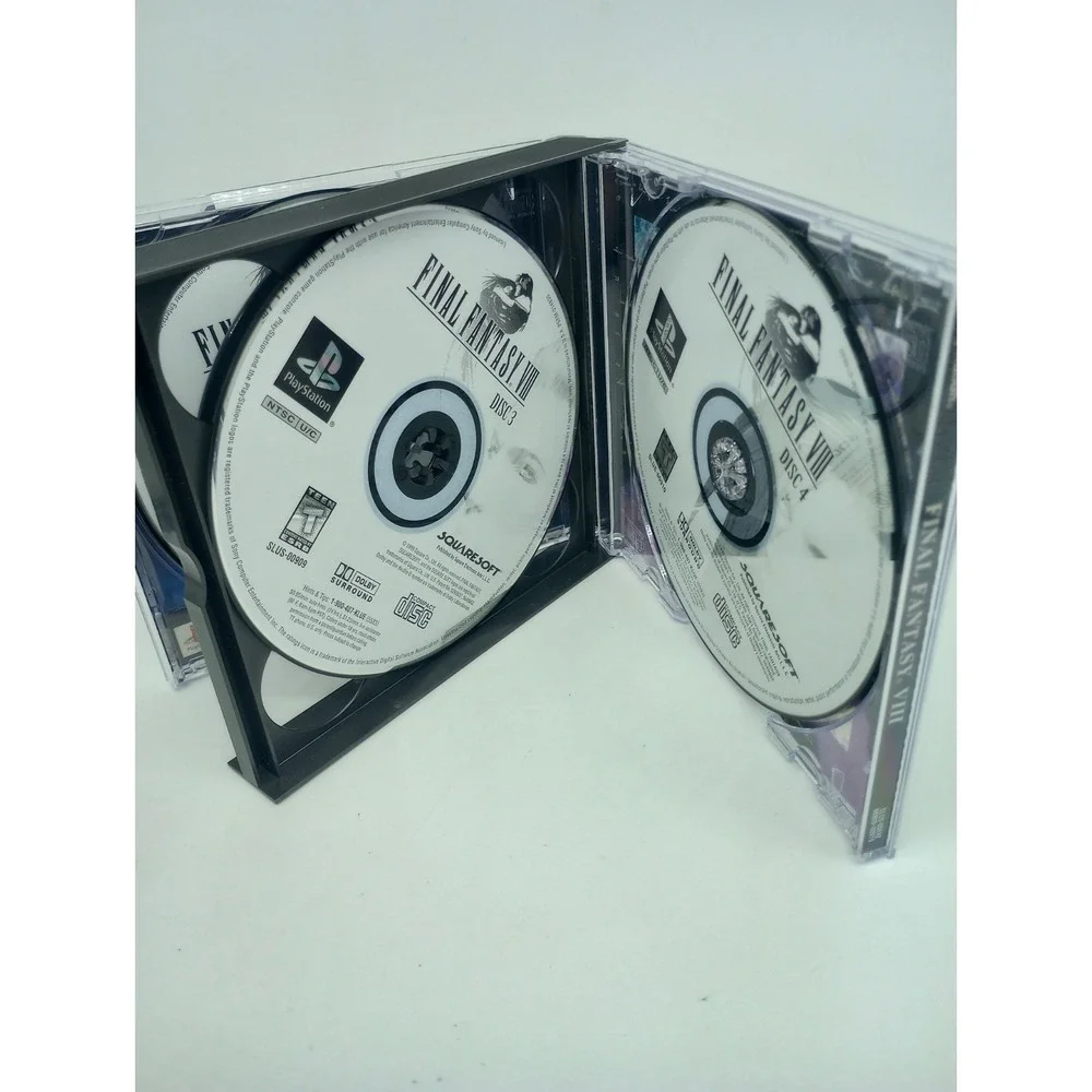 Final Fantasy 7, 8, 9, 10 & 11 Online PS1 PS2 All Black Label Great Condition